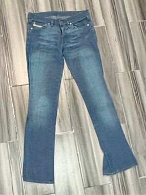 Diesel Women's Y2K Vintage Dosh Dark Blue Flare Jeans